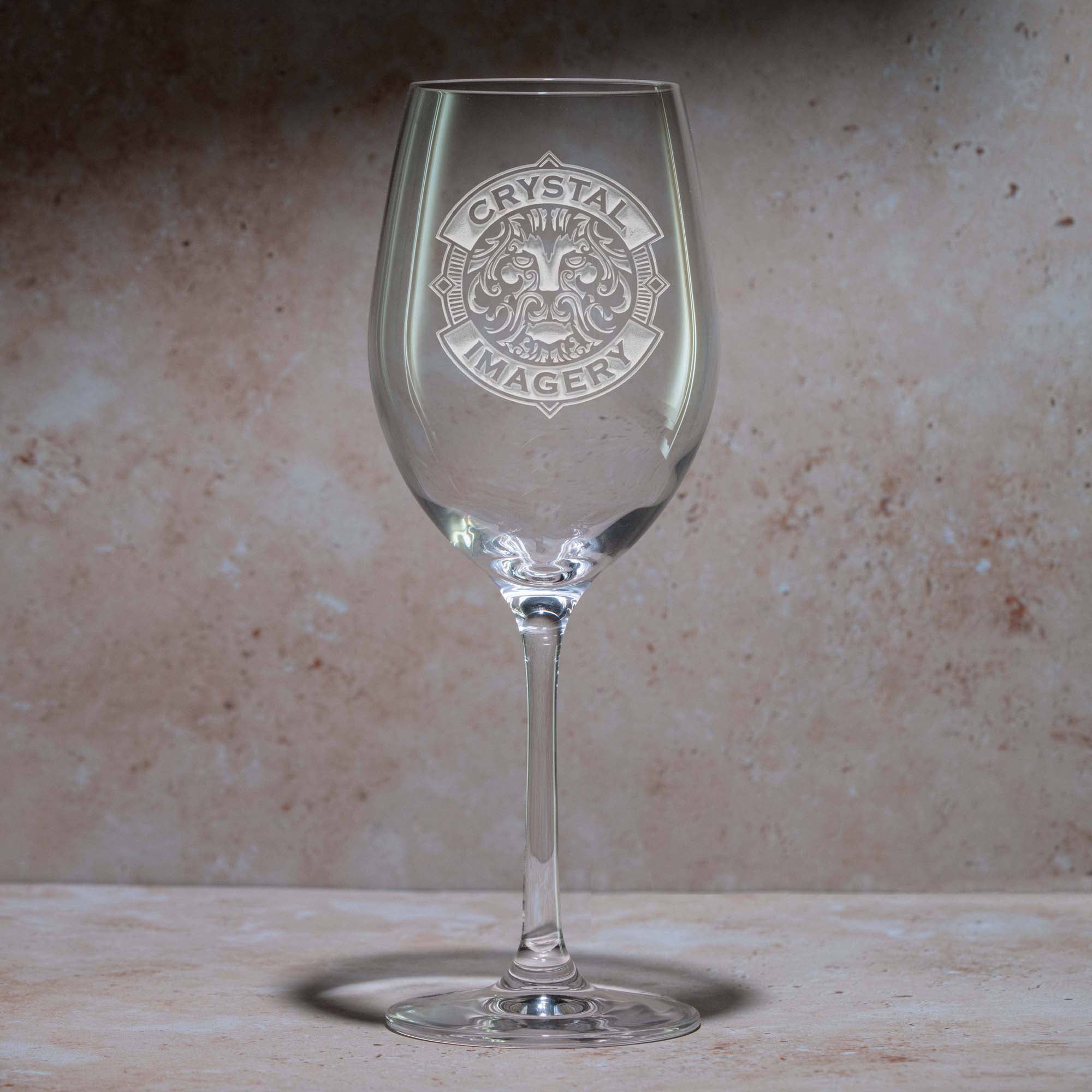 Custom-Branded Etched Wine Glasses With Logo