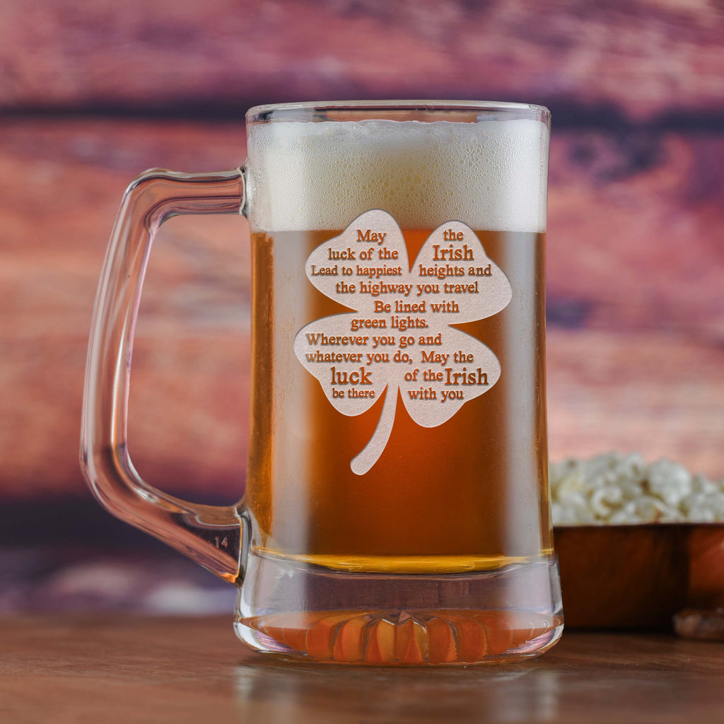 Luck of the Irish St. Patrick's Day Beer Mug