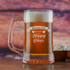 Happy Place Beer Mug Custom Gift