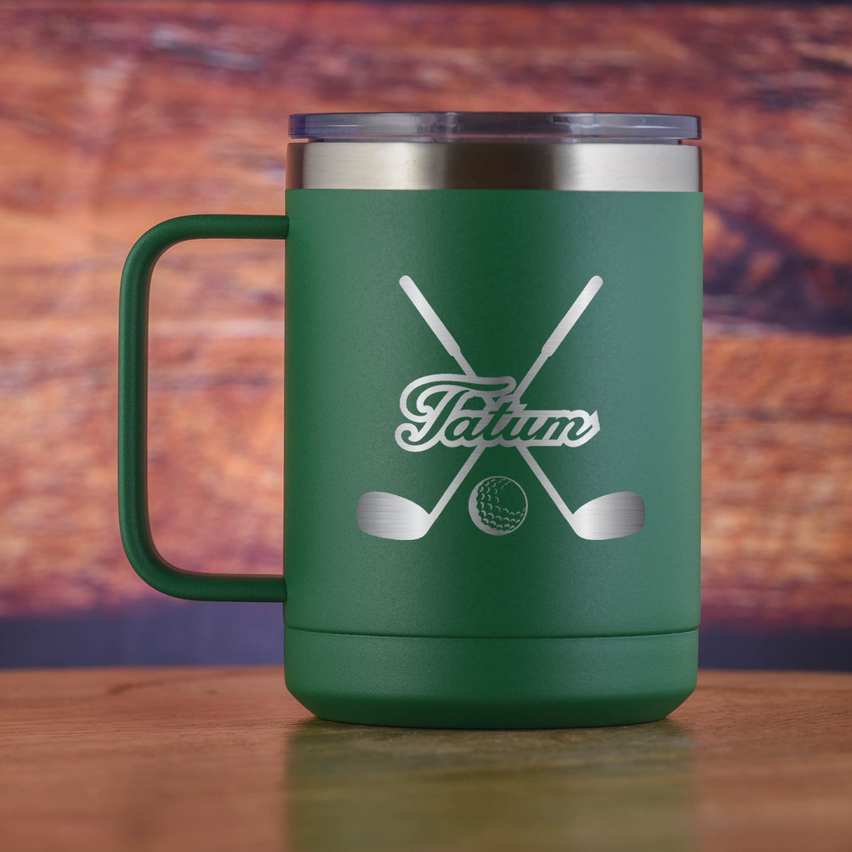 Custom Golf Clubs, Themed Golfer Gift Coffee Mug, Tumbler