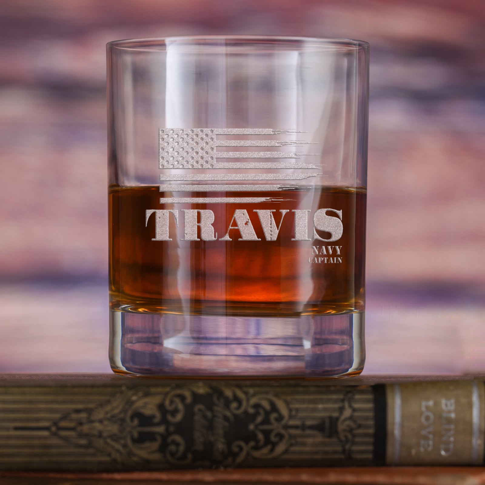 American Heroes Whiskey Glass, Stolzle - Crystal