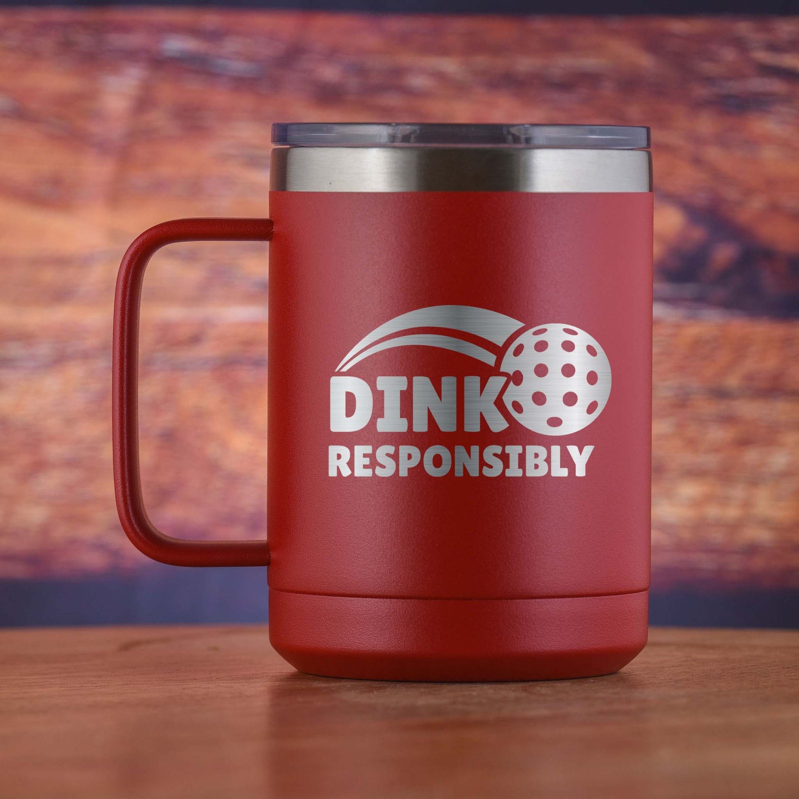 Pickleball "Drink Responsibly" Gift Coffee Mug Tumbler