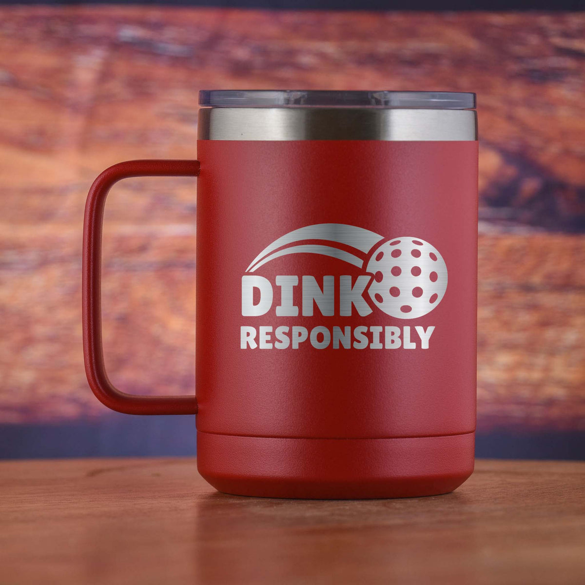 Pickleball "Drink Responsibly" Gift Coffee Mug Tumbler