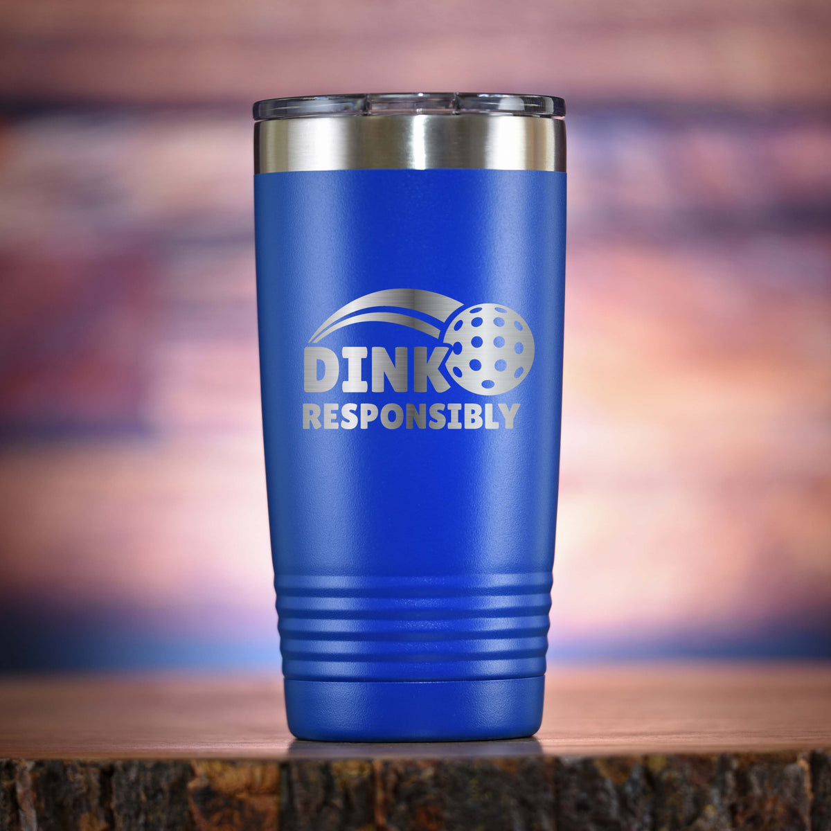 Pickleball "Drink Responsibly" Travel Coffee Tumbler Gift