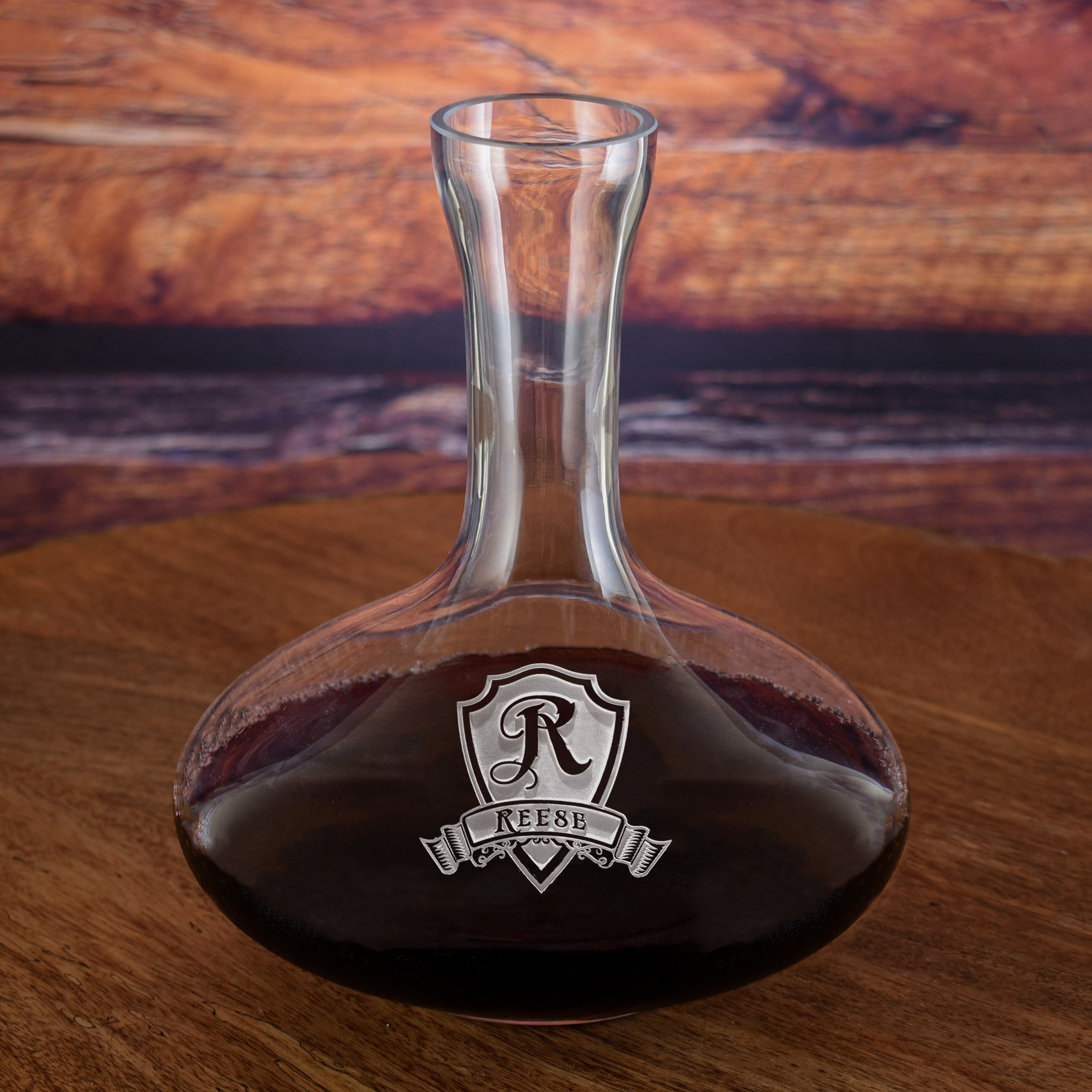 Personalized/Custom Etched/Engraved Crystal Wine Decanters Crystal Imagery