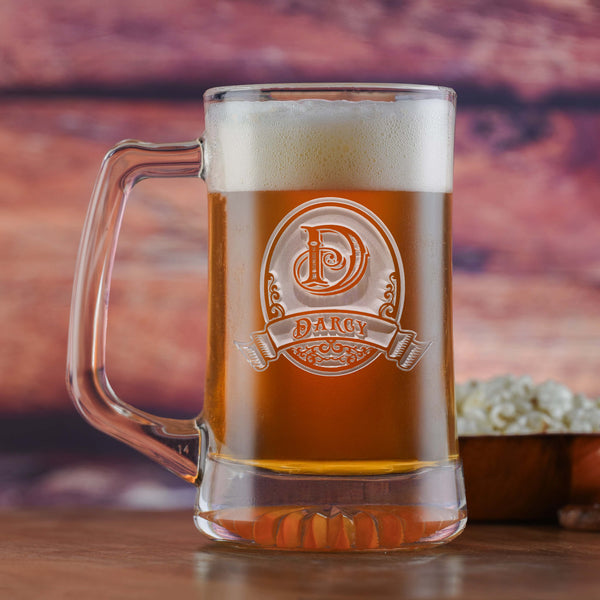 Engraved Mugs Gift Set for Beer Lovers, Men