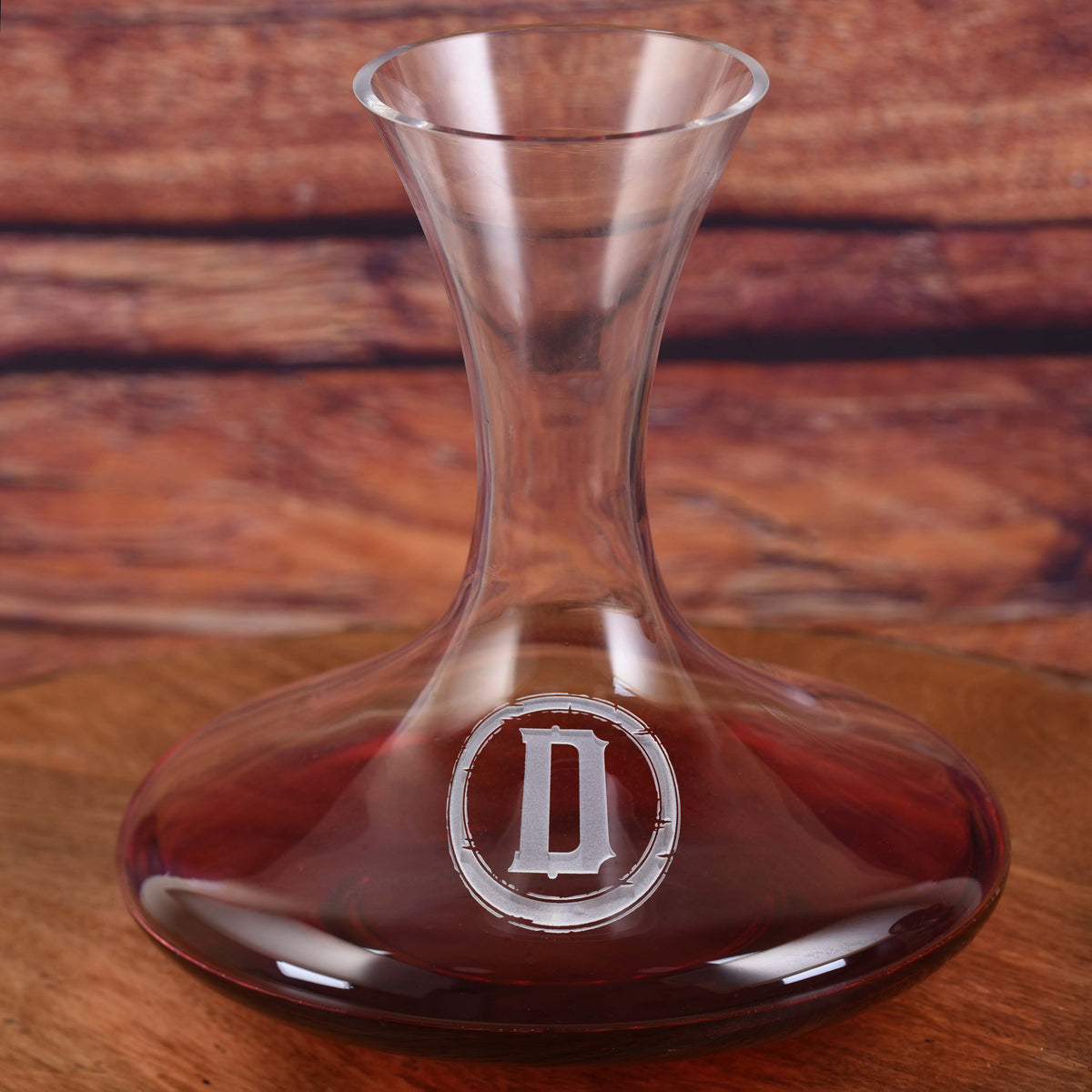 Etched Wine Decanter