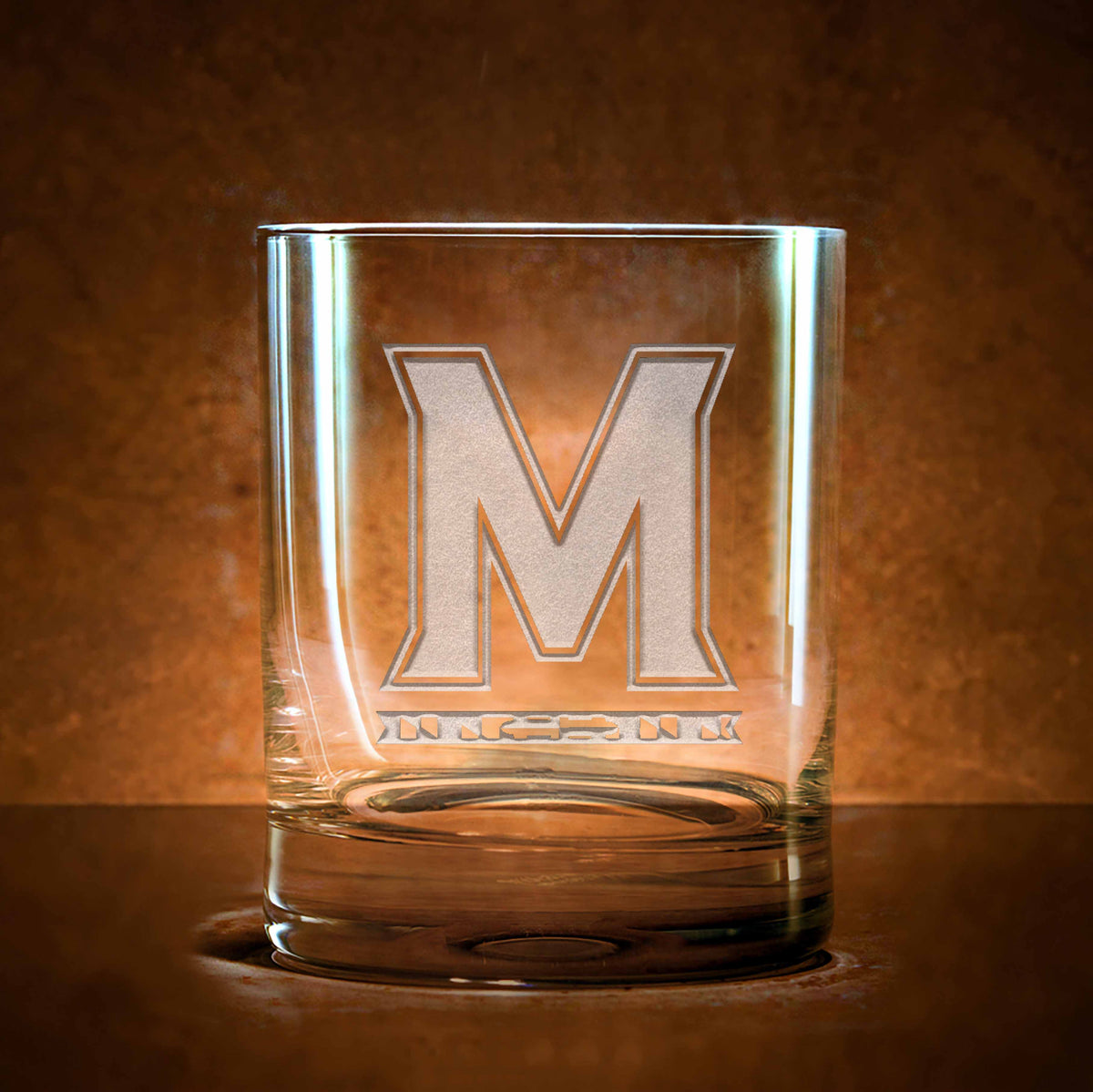 Maryland Terrapins Stolzle Crystal Whiskey Glass