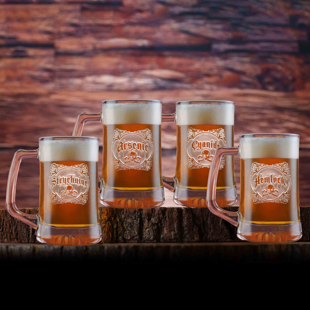 Name Your Poison Beer Mug Set