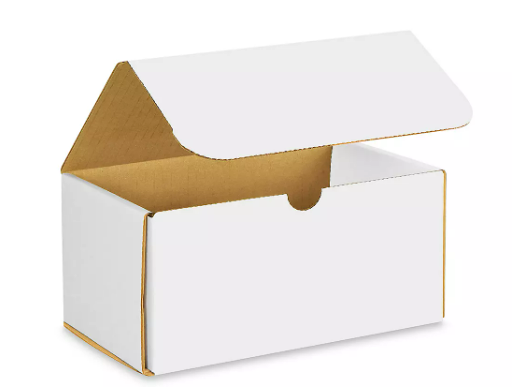 S-10697 - 8 x 5 x 4" White Indestructo Mailers
