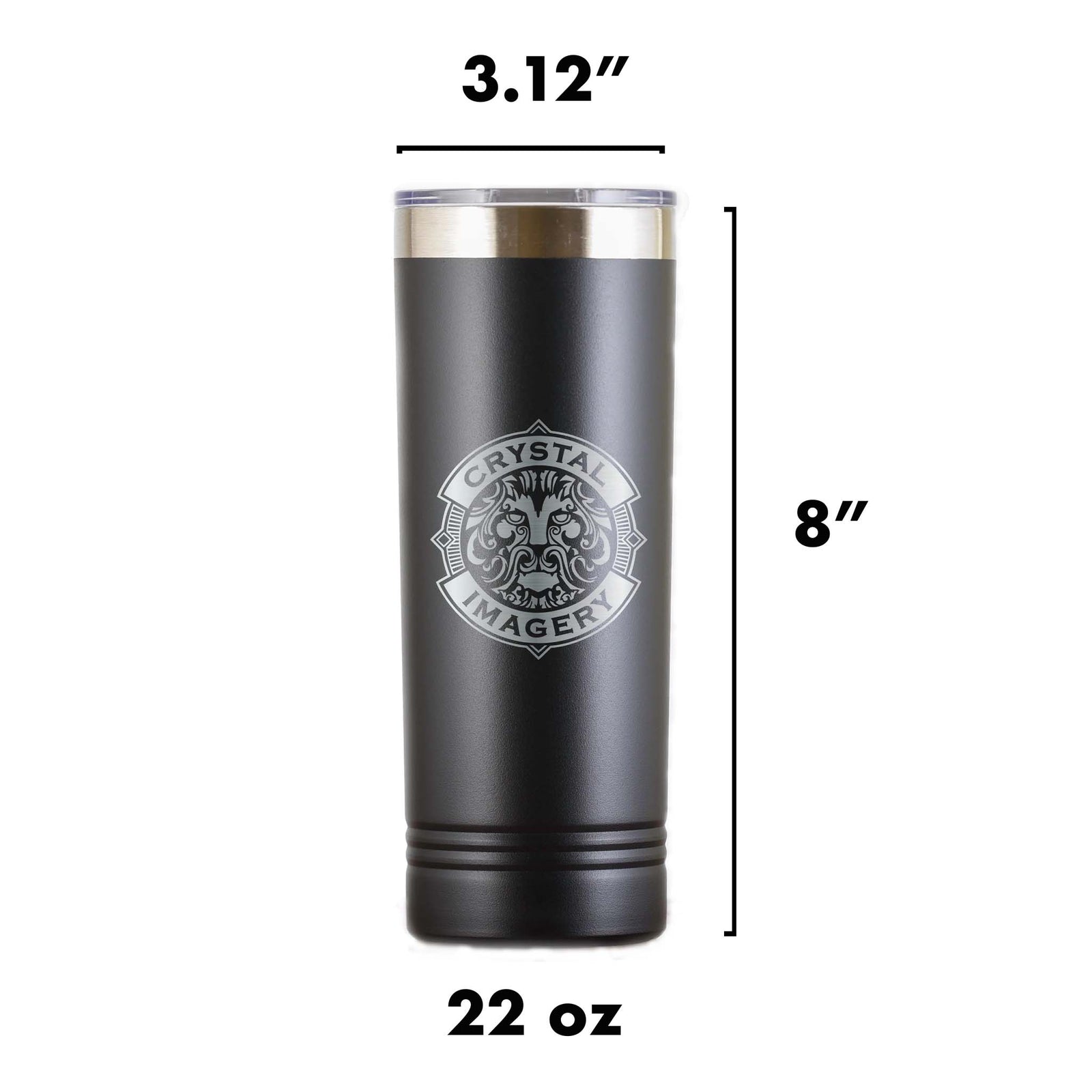 Custom Golf Ball Themed Skinny Travel Tumbler - Golfer Gift
