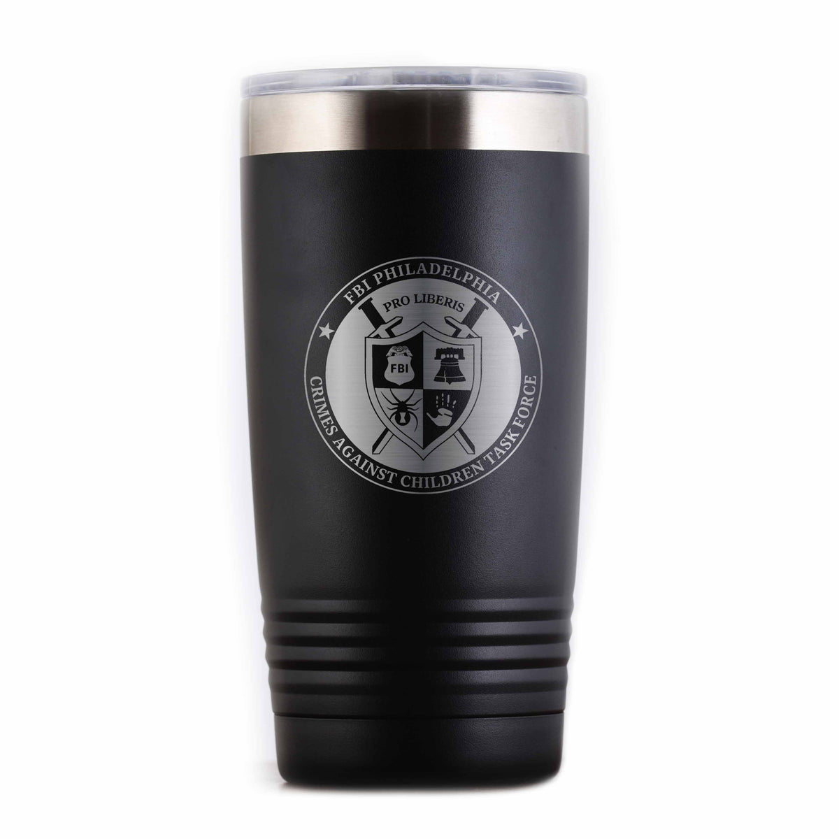 FBI Philadelphia Logo, Travel Coffee Tumbler