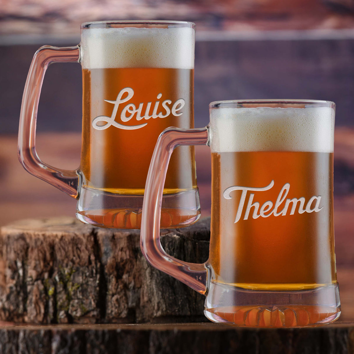 Thelma &amp; Louise Beer Mugs