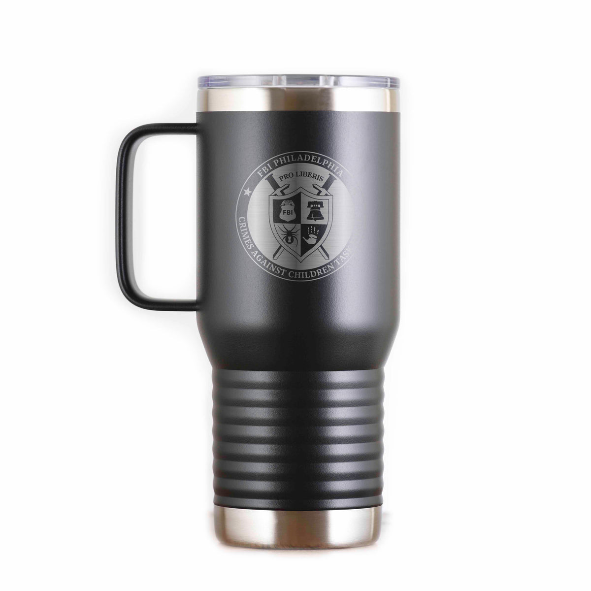 FBI Philadelphia Logo, My Logo 40 oz Vacuum Insulated Travel Mug With Straw