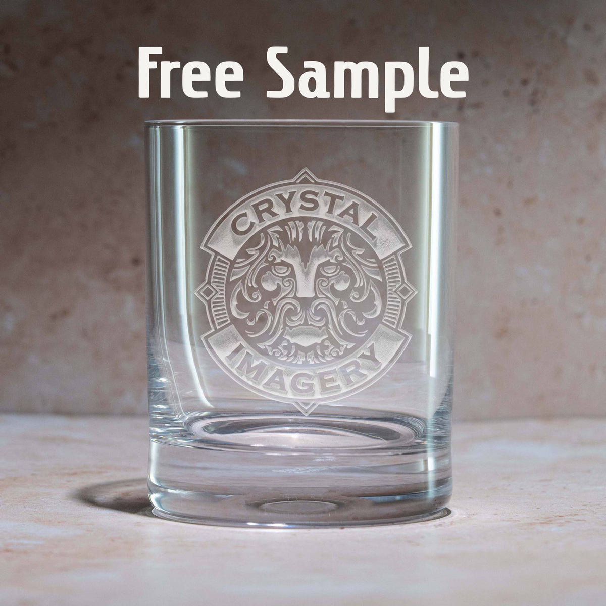 Crystal Glass Sample Free Sample: Custom Logo Engraved Glassware - Crystal Imagery