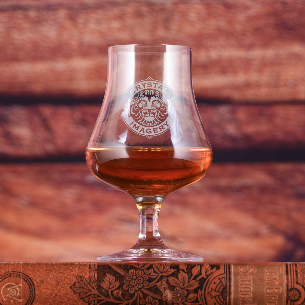 Laser Engraved Logo Whiskey Nosing Glass