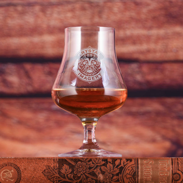 Laser Engraved Logo Whiskey Nosing Glass