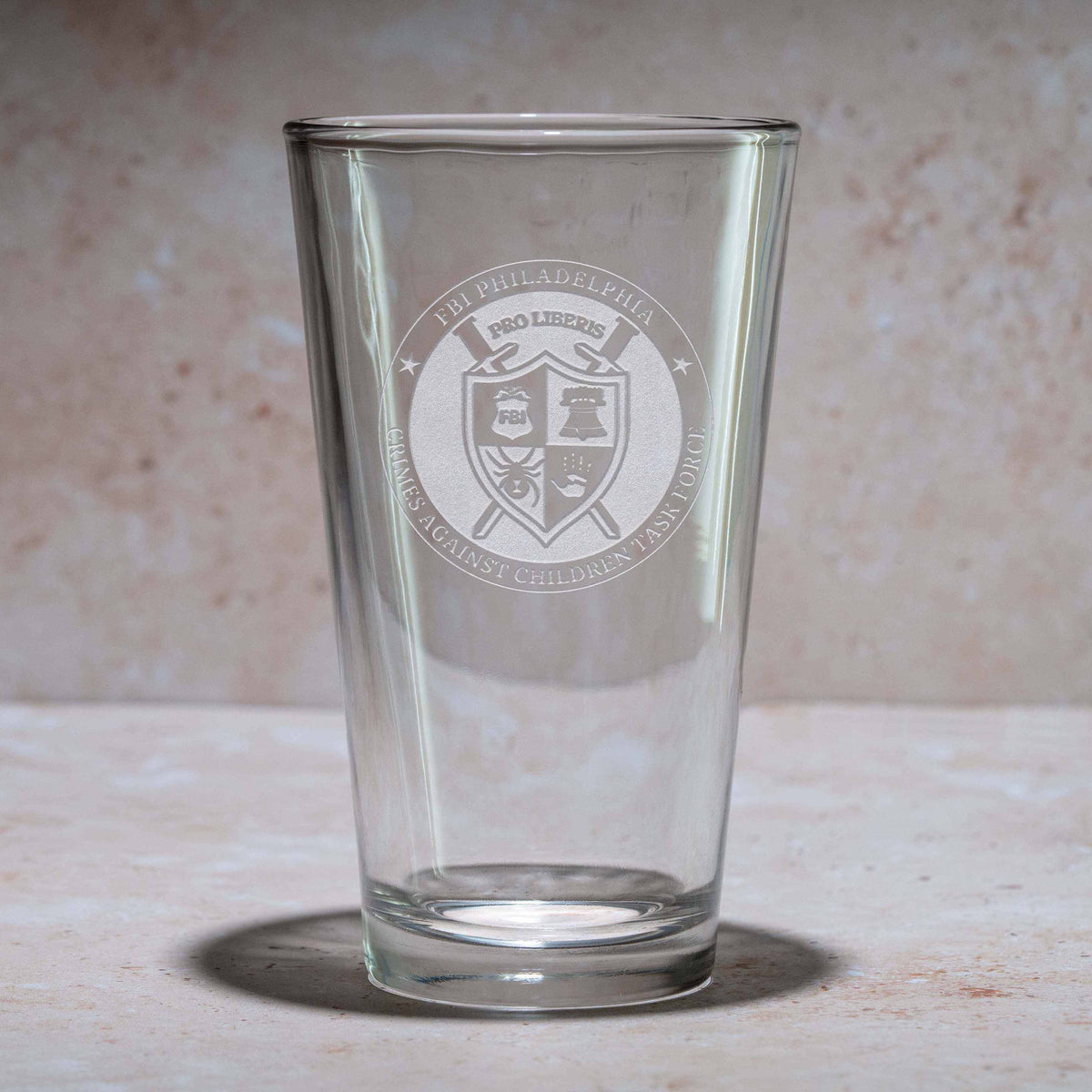 FBI Logo Pub Pint Glass