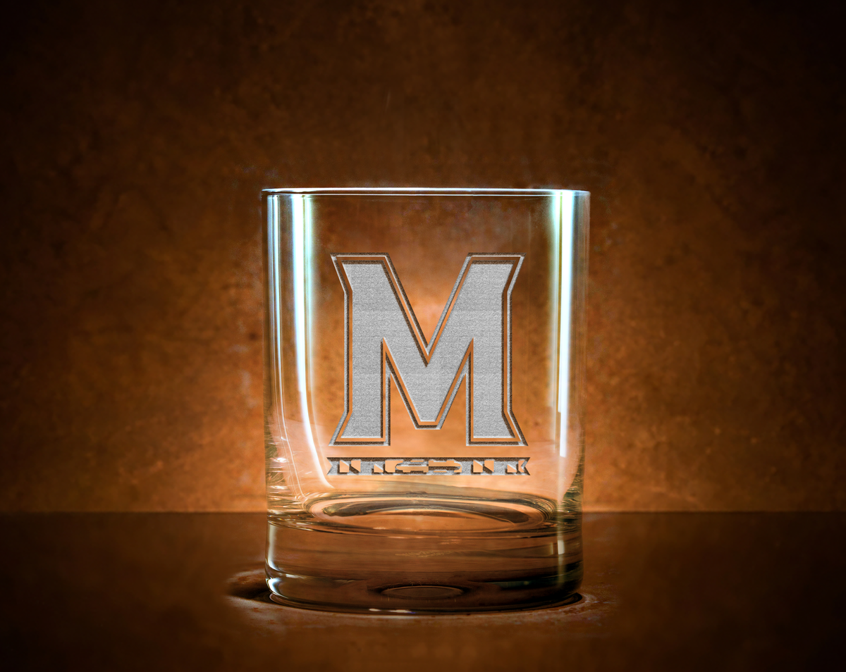 Maryland Terrapins Stolzle Crystal Whiskey Glass