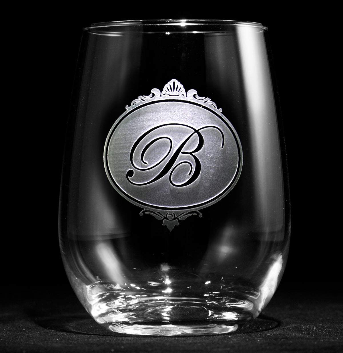 Monogrammed Stemless Wine M14