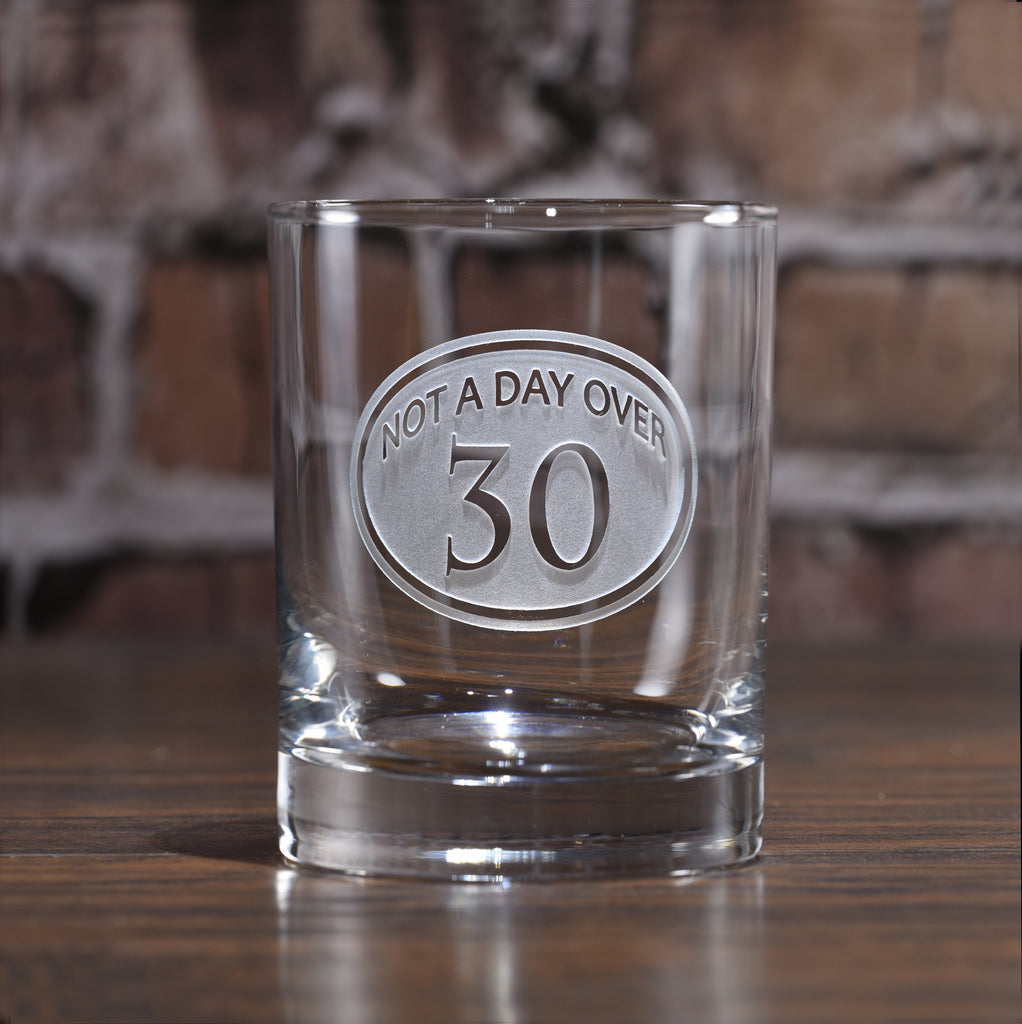 Engraved 30th Birthday Whiskey Glass