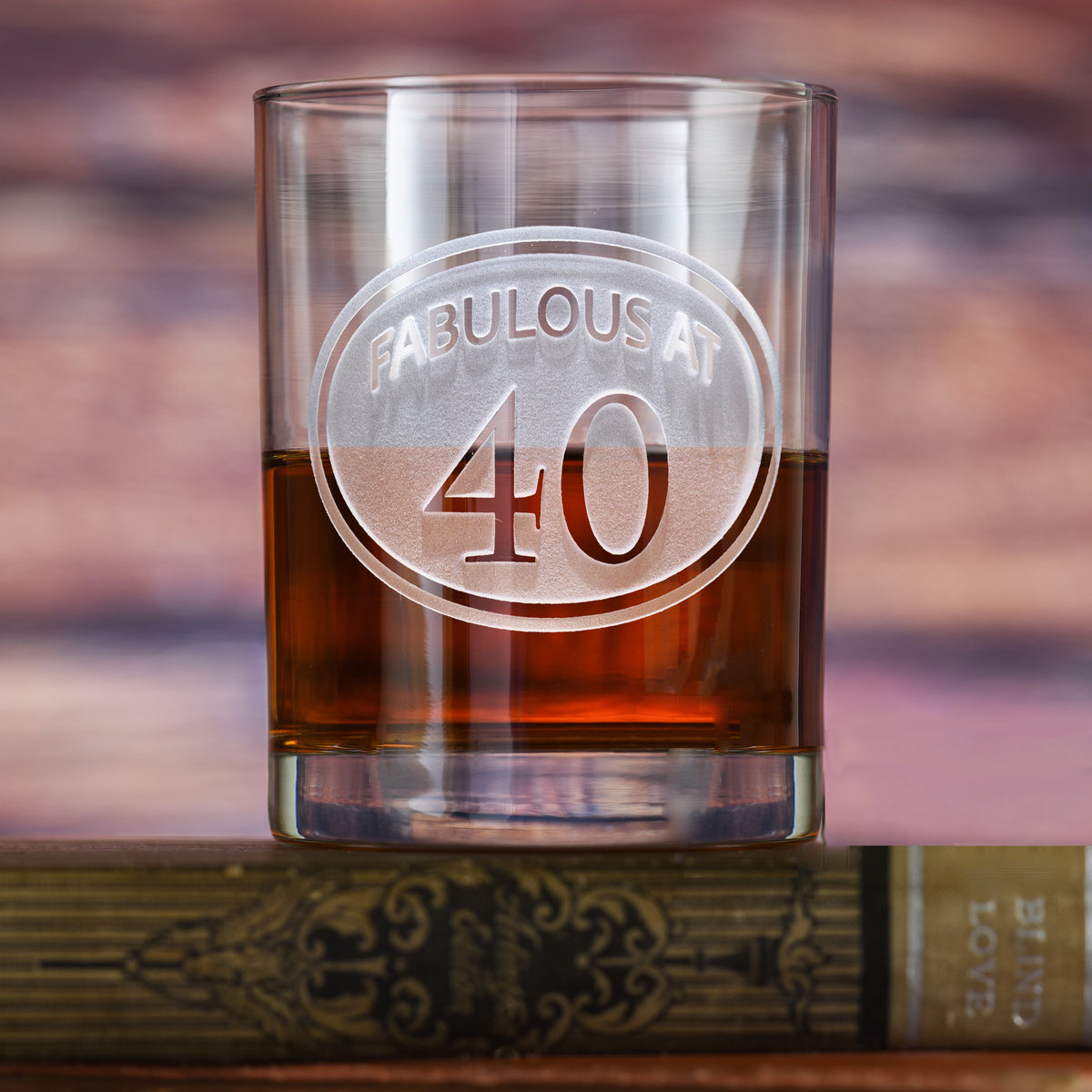 Engraved 40th Birthday Whiskey Glass