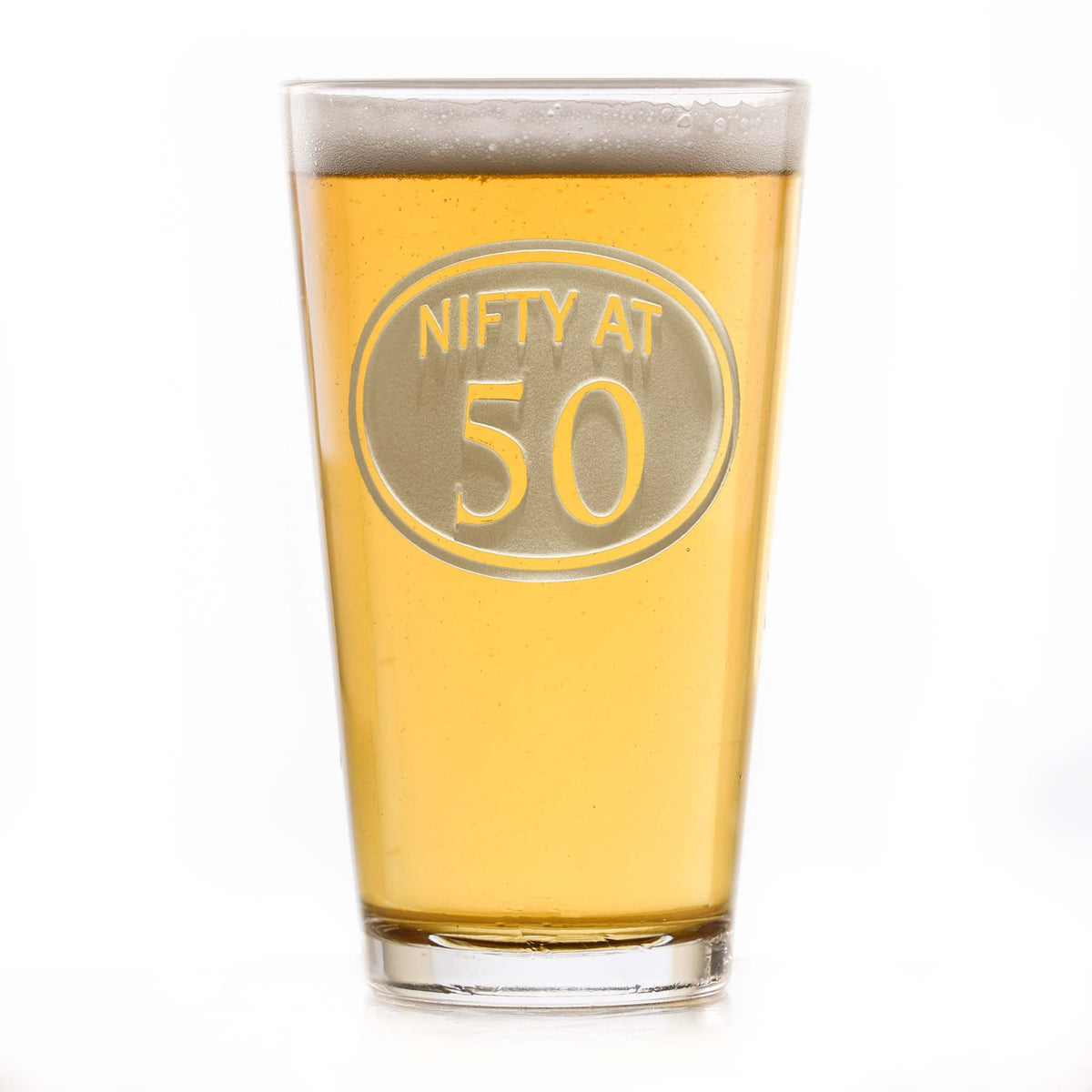 50th Birthday Beer Pint Glass