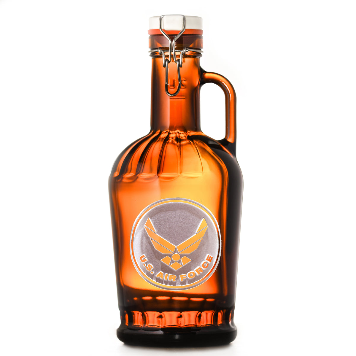 Air Force Grolsch Beer Growler, Engraved