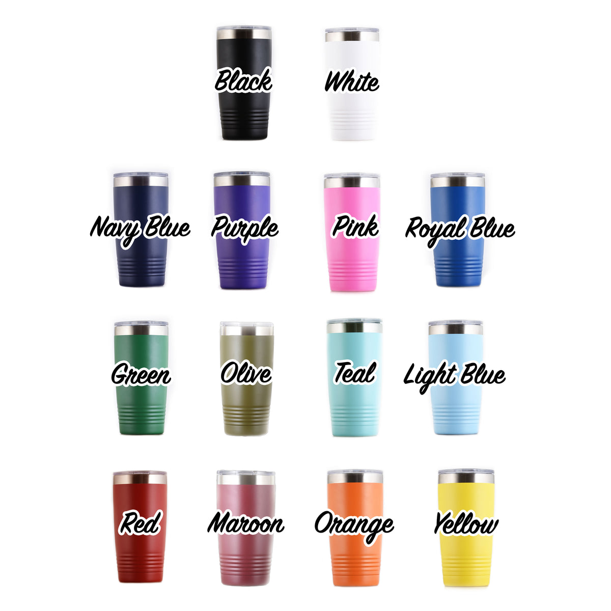 Custom Monogram Yeti Style Travel Coffee Tumbler