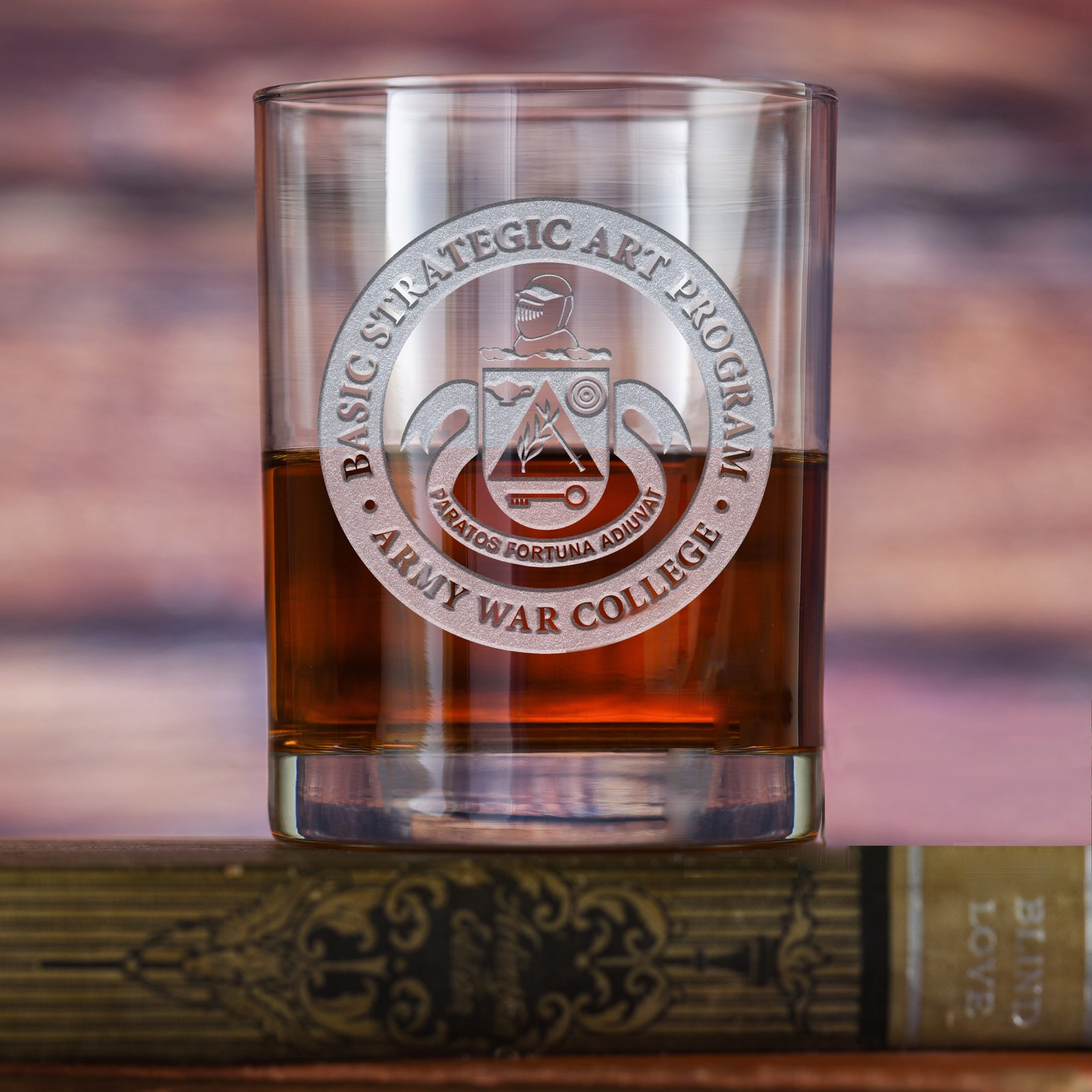 Army War College BSAP Whiskey Glass