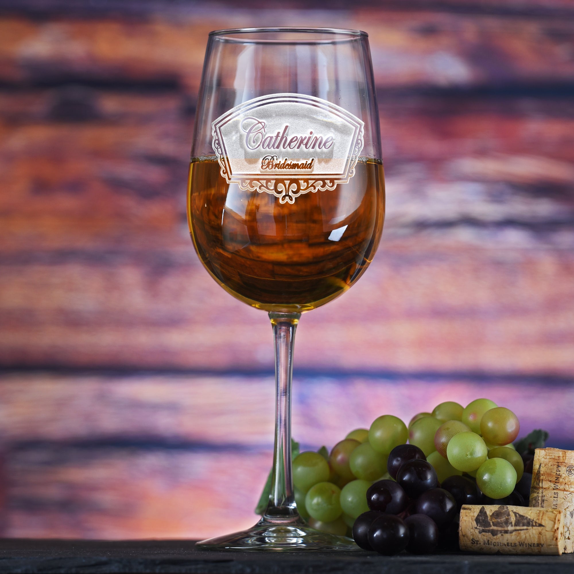 Personalized Wine Glasses for Entire Bridal Party