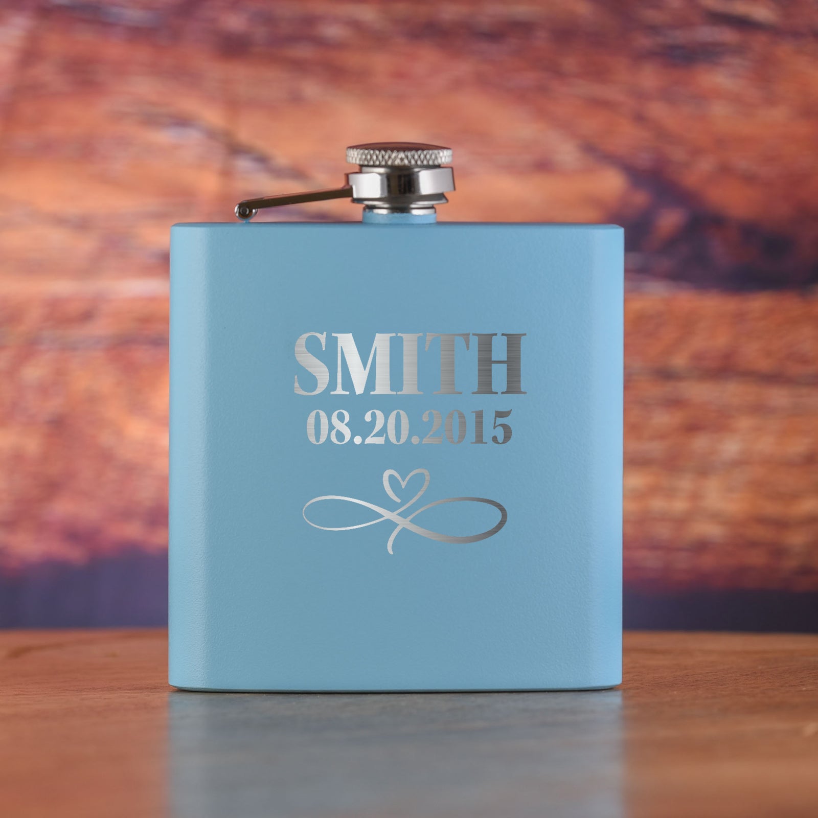 Wedding Favor, Custom, Pocket Flask Gift Engraved