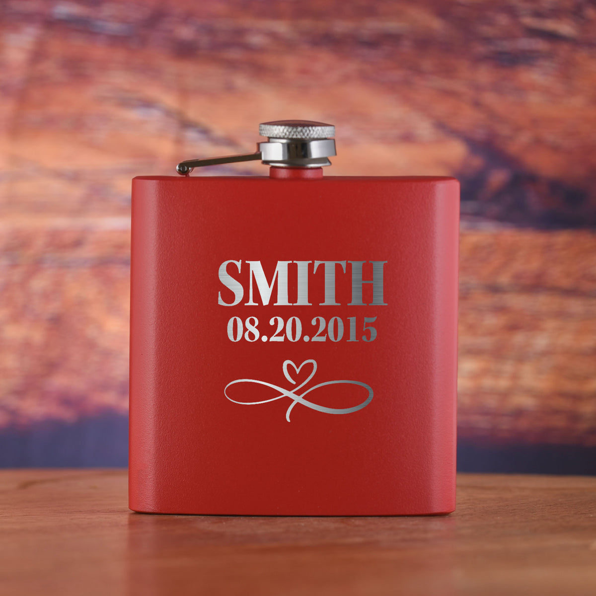 Wedding Favor, Custom, Pocket Flask Gift Engraved