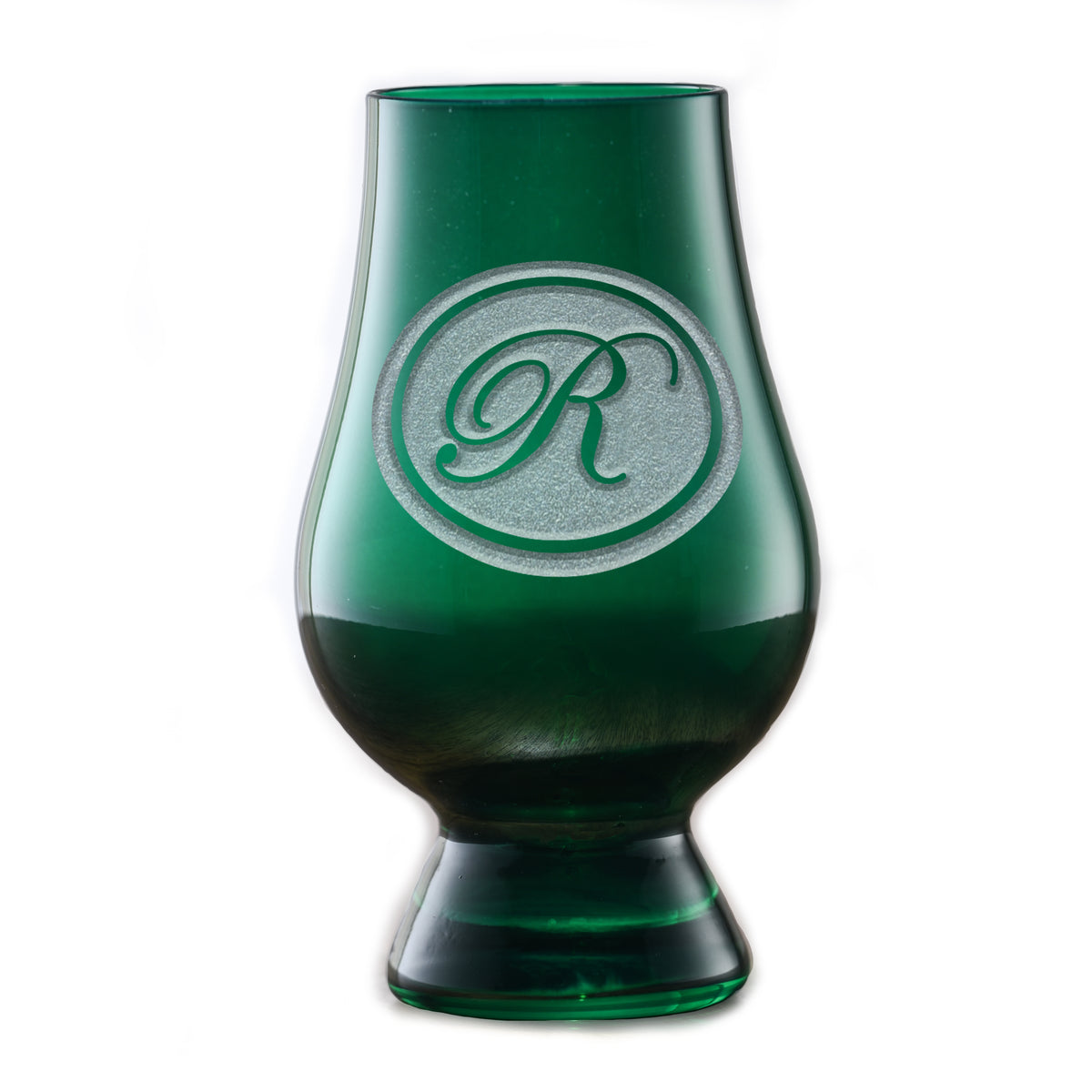 Personalized Green, Glencairn Whisky Glass