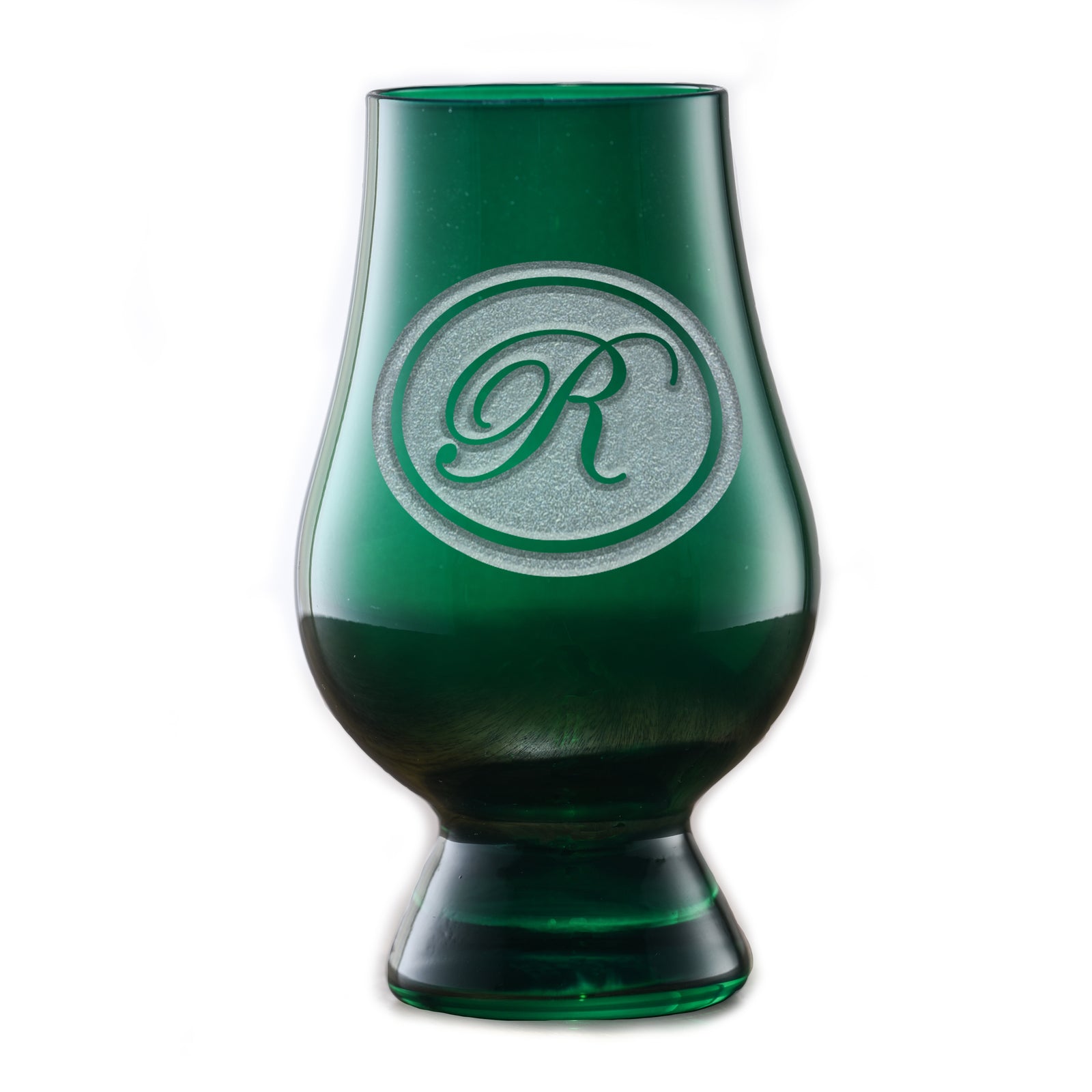 Personalized Green, Glencairn Whisky Glass