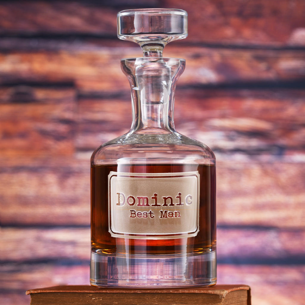 Best Man Whiskey Scotch Decanter Gifts