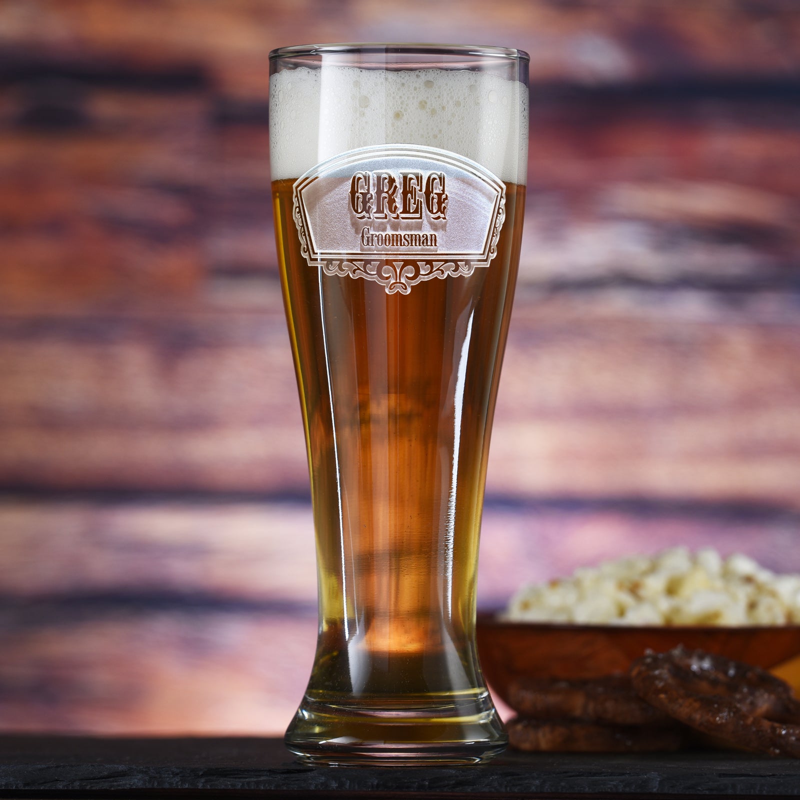 Groomsmen, Best Man Pilsner Beer Glasses Gifts