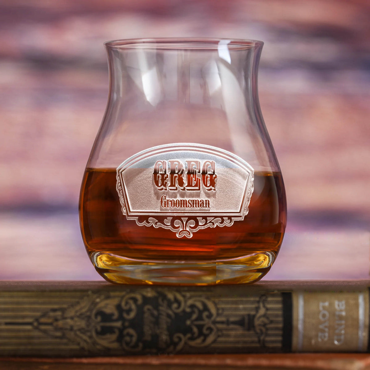 Groomsmen Gift, Crystal Canadian Whiskey Glass