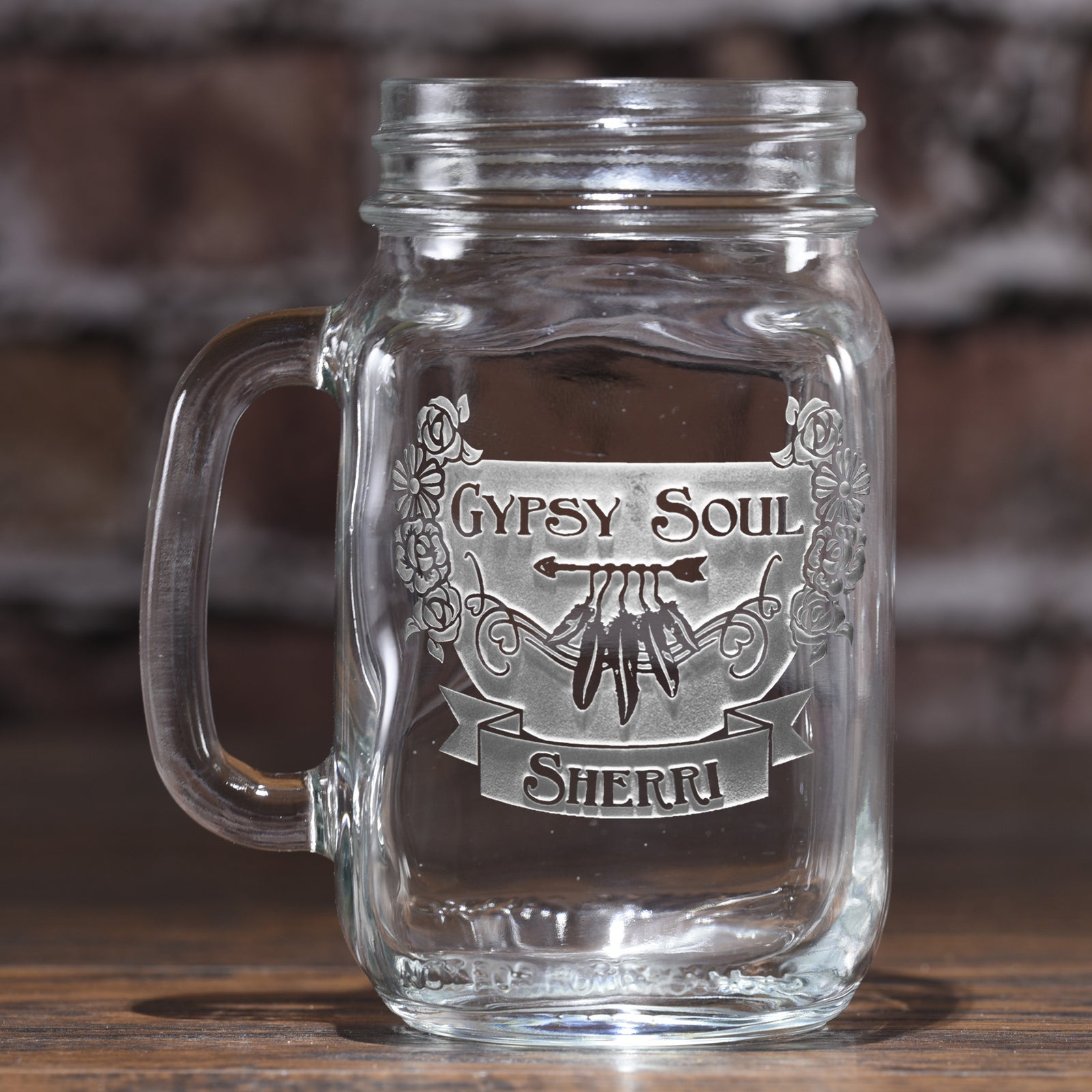 Boho Girl, Gyspy Soul Mason Jar Mug