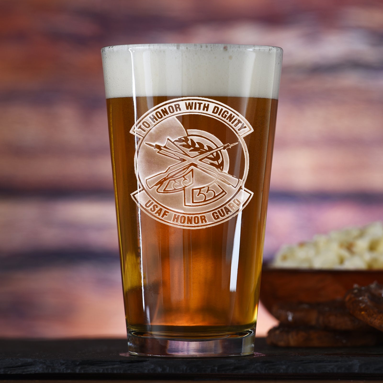 Honor Guard Pub Glass