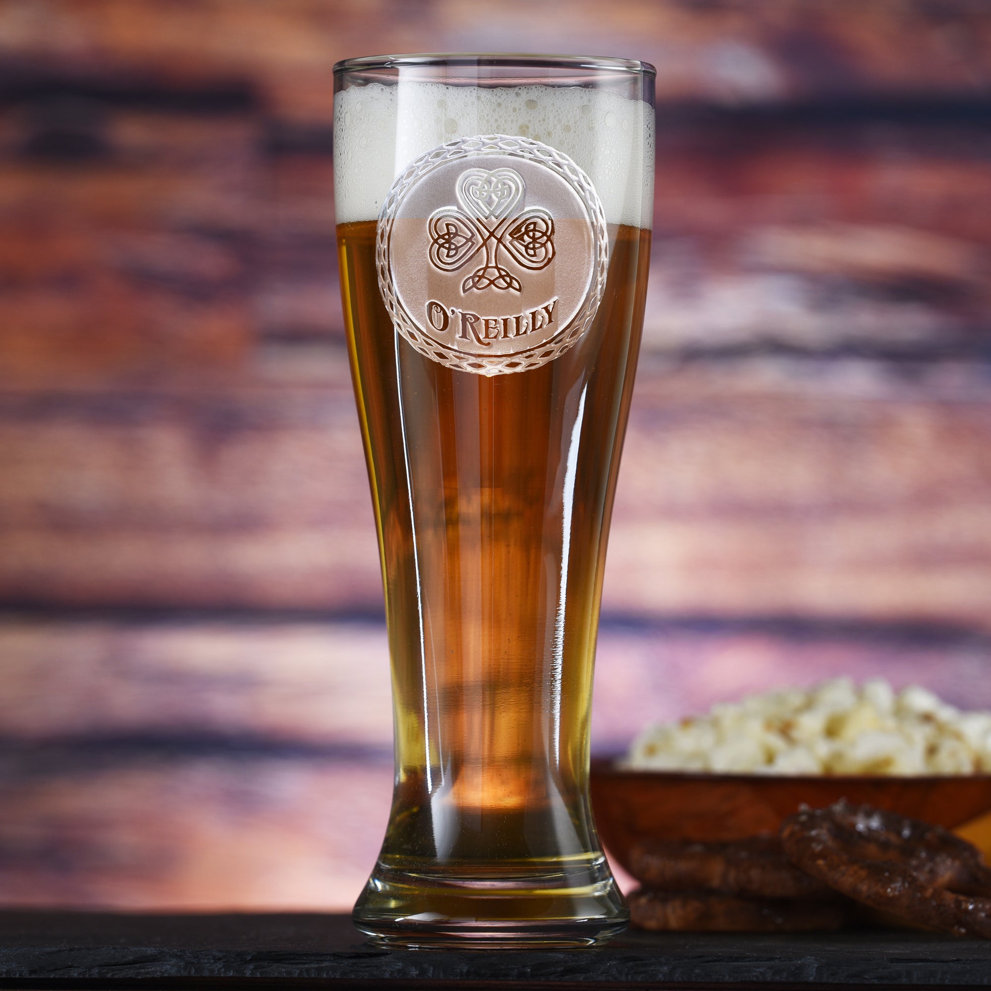 Custom Irish Pilsner Glass | Irish Beer Glass