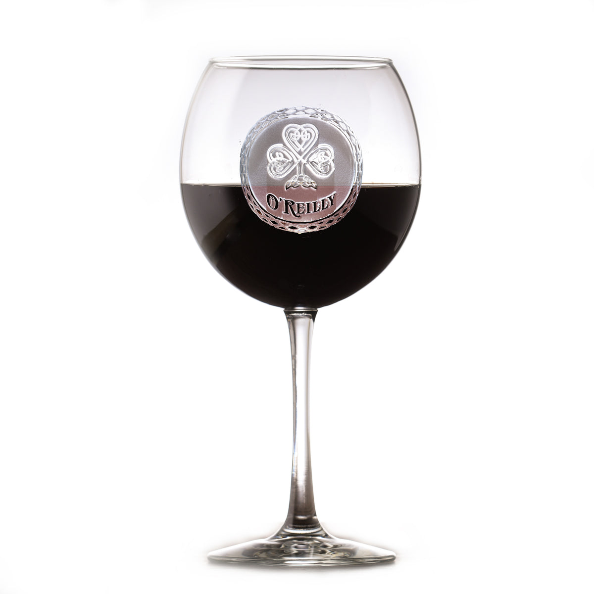 Monogrammed, Irish Red Wine Glass