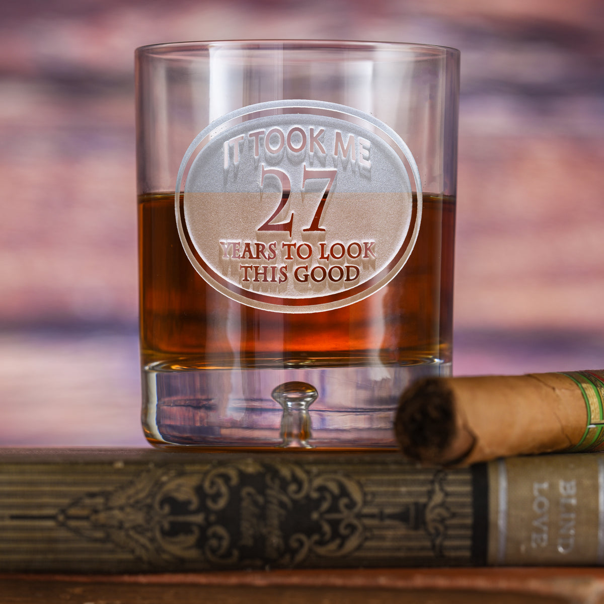 Engraved Birthday Whiskey Glass - Crystal