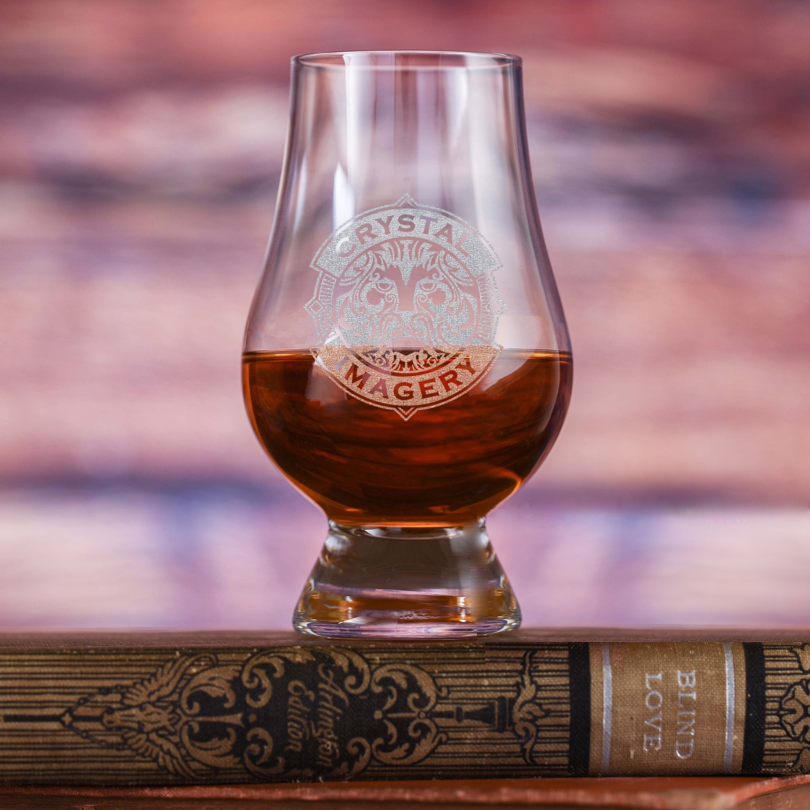 Laser Etched, Company Logo Glencairn Glass