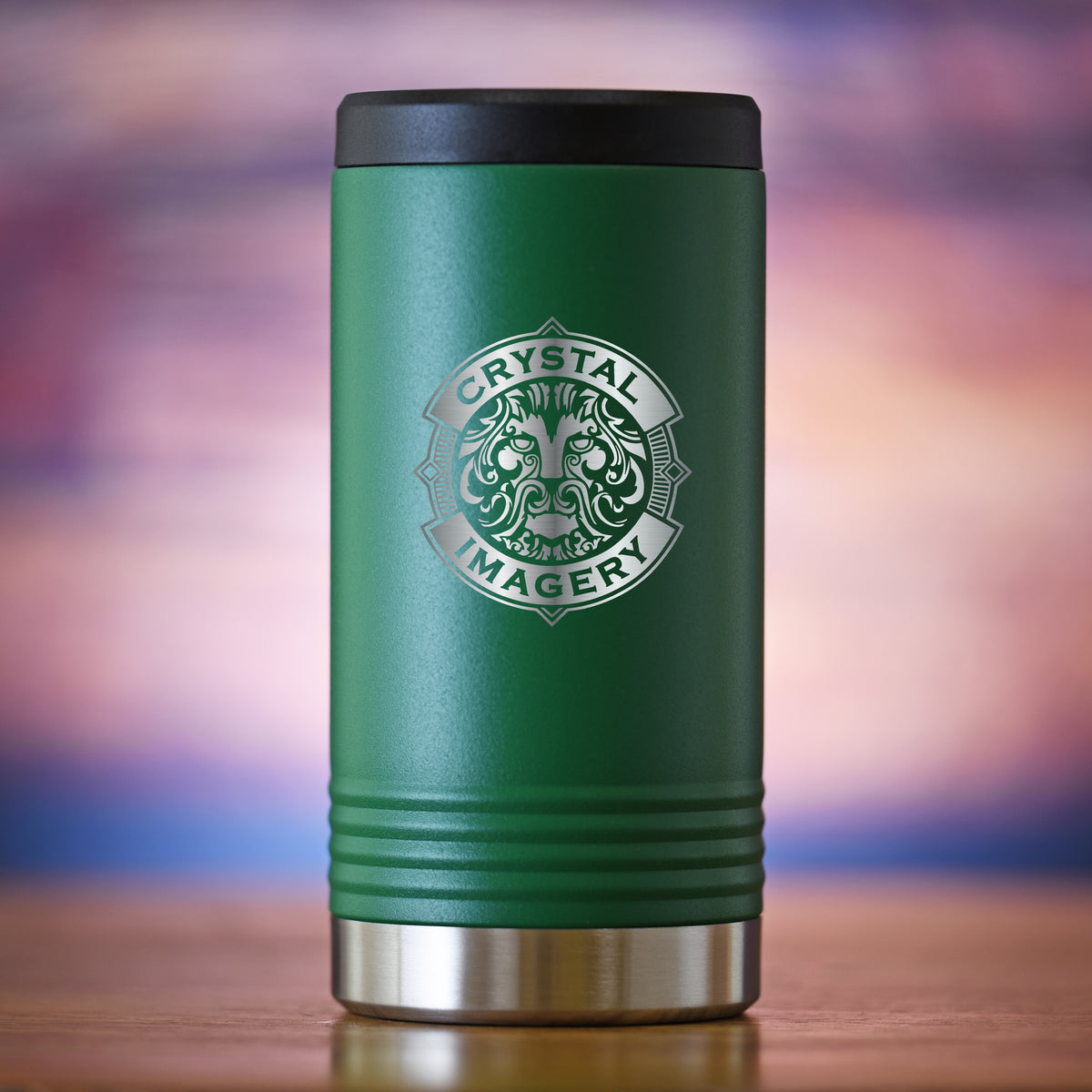 Green Slim Hard Seltzer Holder With Your Own Logo