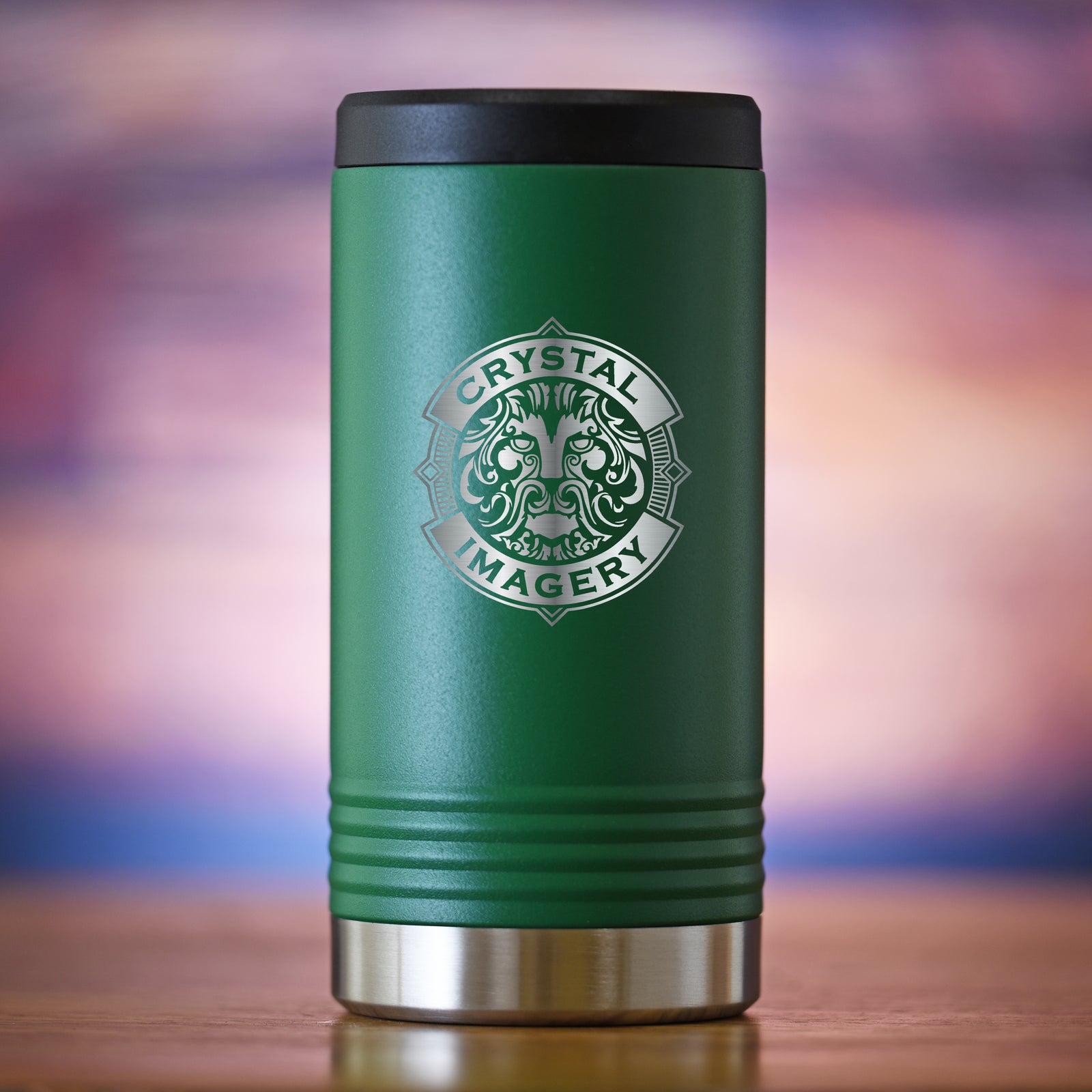 Green Slim Hard Seltzer Holder With Your Own Logo
