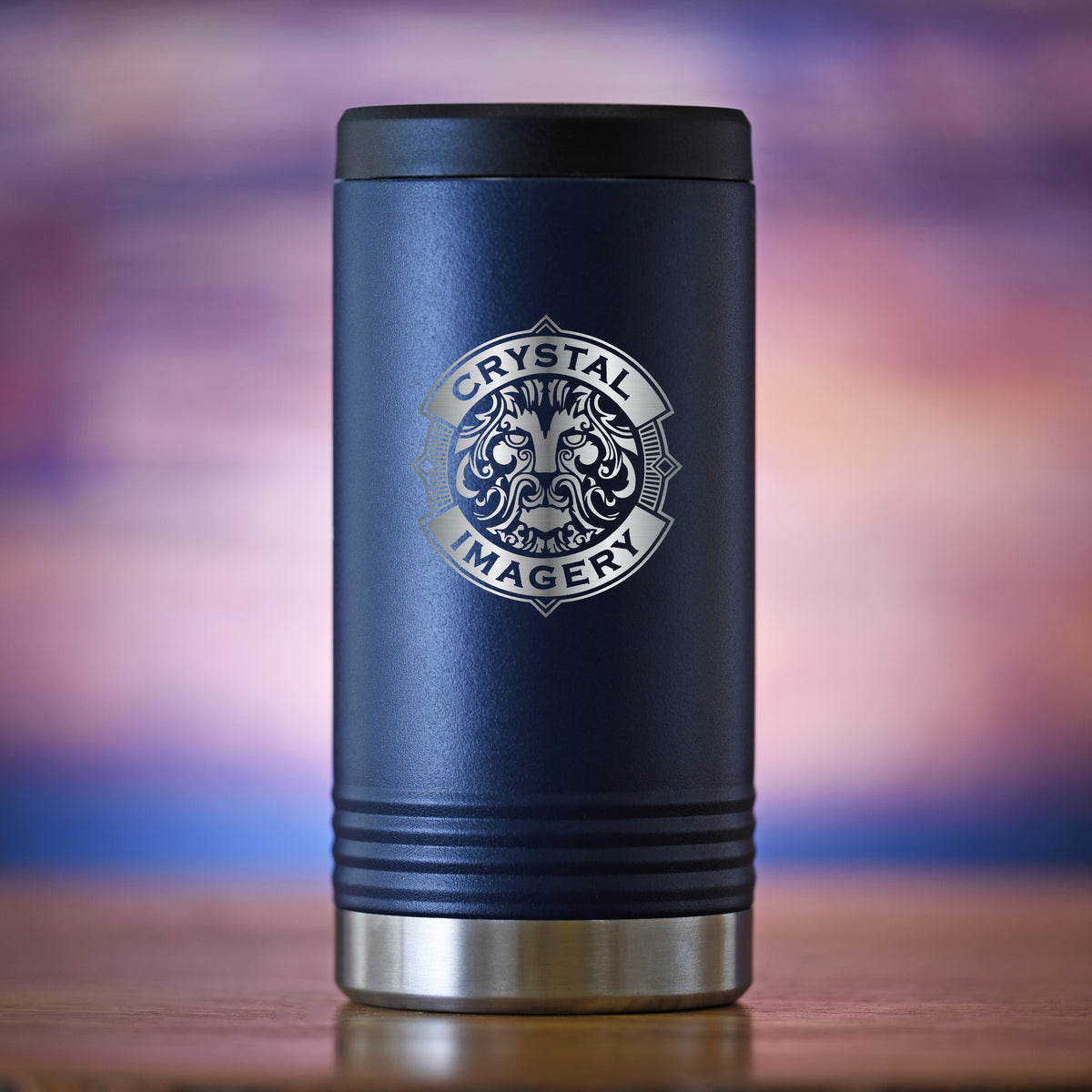 Navy Blue Slim Hard Seltzer Holder With Your Own Logo