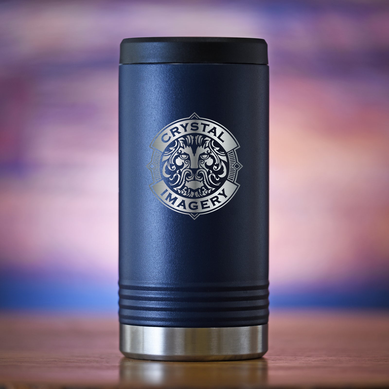 Navy Blue Slim Hard Seltzer Holder With Your Own Logo