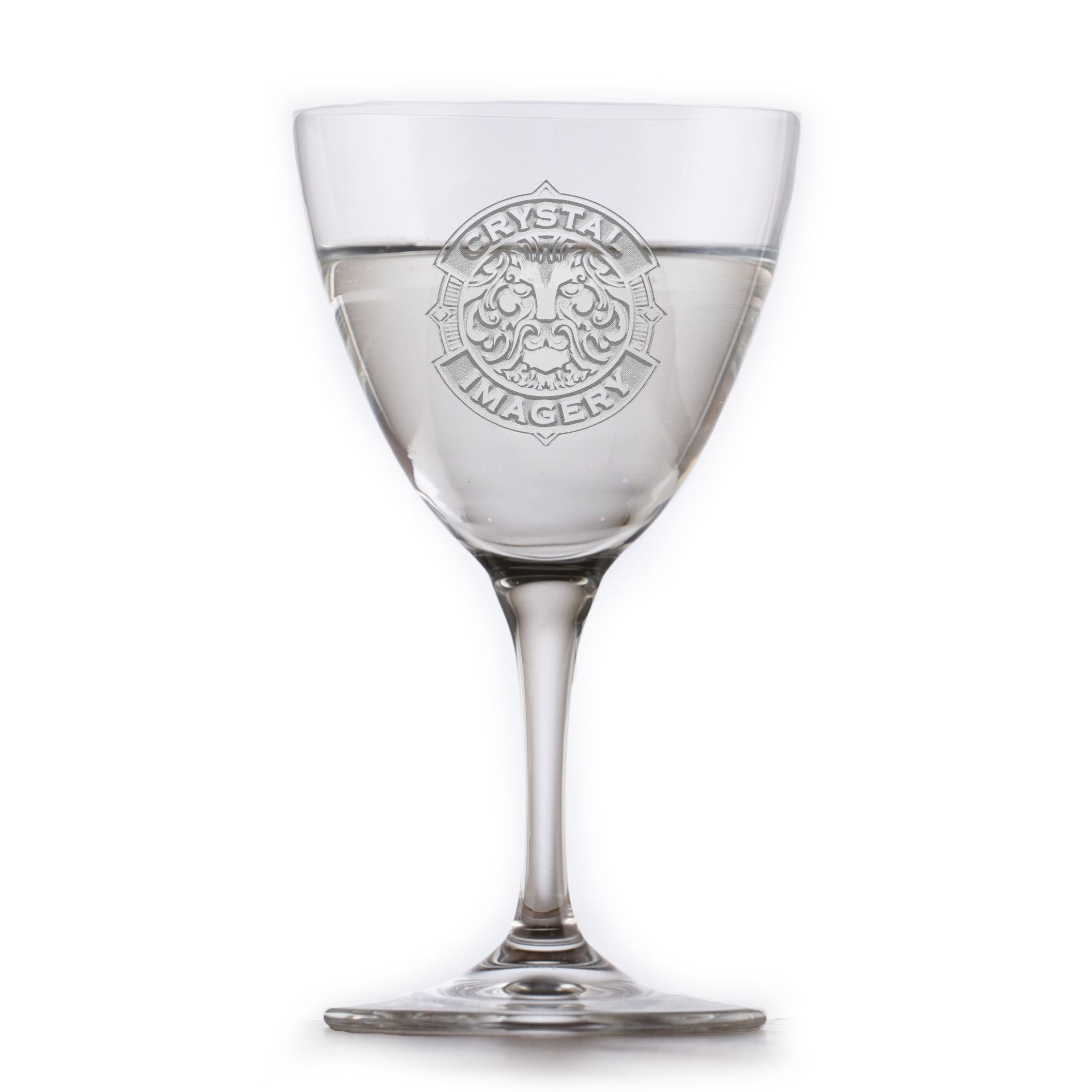 Personalized Custom Etched Engraved Crystal Martini Glasses– Crystal 