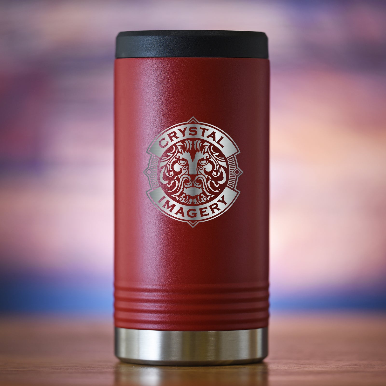 Red Slim Hard Seltzer Holder - With Your Own Logo